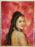 Personalized Oil Painting From Photos, handcraft art on Canvas-Show Case LON101546-36