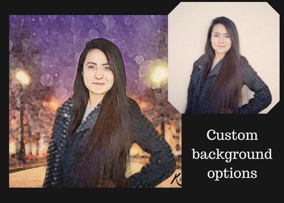 F&S Gift Store Custom Digital Painting, Family Portrait, Self Portrait, Pet Portrait, Personalized, Unique Gift, Mothers Day, Fathers Day, Handcrafted Gift
