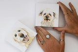 F&S Gift Store Mini Pet Portrait, pet painting, mini pet painting, small pet portrait, small pet painting, pet painting custom, custom pet portrait, gift
