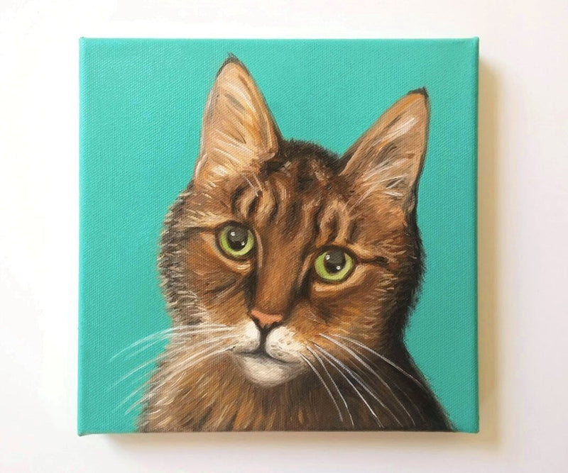 F&S Gift Store Pet Painting Custom Pet Portrait Custom Cat Painting Cat Portrait Dog Portrait Pet Painting from photo colorful hand painted Pop Art