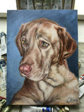 F&S Gift Store Custom dog portrait painting, DOG PAINTING CUSTOM, dog portrait funny gift, custom pet portrait canvas, animal portrait, hand painted canvas
