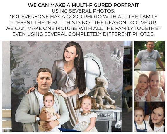 Personalized Oil Painting From Photos, handcraft art on Canvas-Show Case NBM102372-24