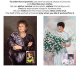Personalized Oil Painting From Photos, handcraft art on Canvas-Show Case FHE102252-20