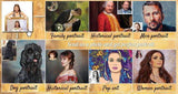 Personalized Oil Painting From Photos, handcraft art on Canvas-Show Case AJI100368-20