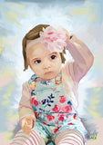 Personalized Oil Painting From Photos, handcraft art on Canvas-Show Case CDK100622-12