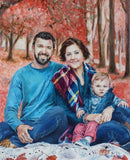 F&S Gift Store Family portrait, Baby oil painting, Child's portrait, Children painting, Oil painting from photo, Original oil, Dog portraits, Dog painting