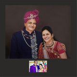 F&S Gift Store Custom & Customized Oil Painting of couple on canvas 18"x24", custom portrait, oil painting, single portrait