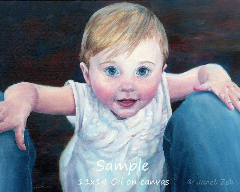 Personalized Oil Painting From Photos, handcraft art on Canvas-Show Case KJM100588-30