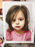 F&S Gift Store Baby Custom Portrait Illustration Oil Painting - 1 People From Realistic Photo- Eternity Art-Love Gift For Family,Couple,Birthday...