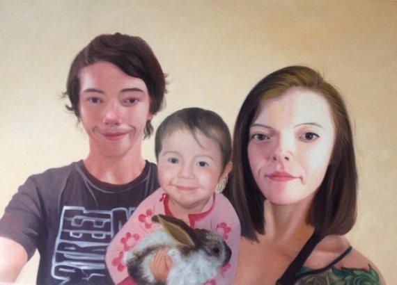 Personalized Oil Painting From Photos, handcraft art on Canvas-Show Case MJI101757-12
