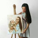 Personalized Oil Painting From Photos, handcraft art on Canvas-Show Case LKN101798-12