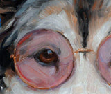 F&S Gift Store Joplin Inspired, dog painting in costume, custom pet portrait oil paintings by puci, 8x10"