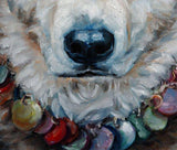 F&S Gift Store Joplin Inspired, dog painting in costume, custom pet portrait oil paintings by puci, 8x10"