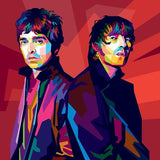 F&S Gift Store Custom Pop Art Oil Painting Your Photo to WPAP Pop Art Portrait