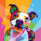 F&S Gift Store Custom Pet Pop Art Oil Painting Your Pet to WPAP Pop Art Portrait