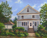 F&S Gift Store House portrait, custom painting, original oil painting, painting from photo, anniversary gift, custom house painting, personalized painting