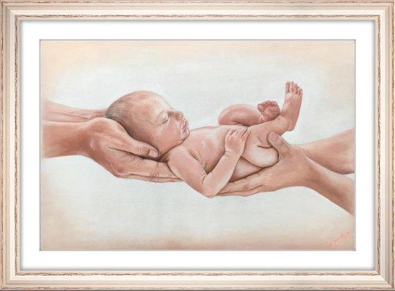 Personalized Oil Painting From Photos, handcraft art on Canvas-Show Case SSR101393-24
