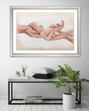 F&S Gift Store Customer specific, portrait, child, Children, baby, custom, oil painting, painting, portrait according to your personal photo template, by photo