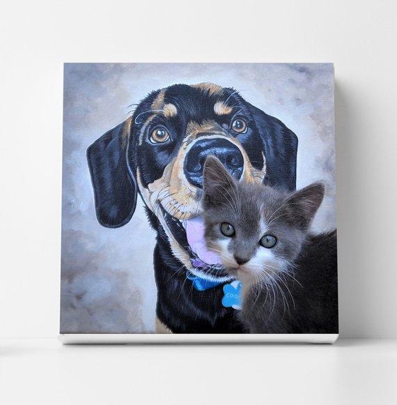 Personalized Oil Painting From Photos, handcraft art on Canvas-Show Case OTS102279-20