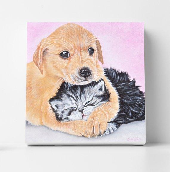 Personalized Oil Painting From Photos, handcraft art on Canvas-Show Case IOB100397-36