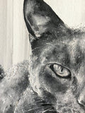 F&S Gift Store Cat painting realistic Pet painting Oil Art portrait from photo Cat painting original Custom pet painting Realism art portrait Gift for wife