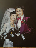 F&S Gift Store Wedding portrait, Custom canvas art, Custom painting, Wedding gift, Couple portrait, Family painting, Customized painting, Anniversary gift