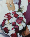 F&S Gift Store Wedding portrait, Custom canvas art, Custom painting, Wedding gift, Couple portrait, Family painting, Customized painting, Anniversary gift