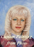 F&S Gift Store Custom Painting from Photo. Oil Painting Portrait from Photo. Personalized Gift. Portrait lady. Original Art. Сommission oil Portrai