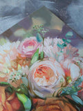 F&S Gift Store Wedding bouquet painting original art Custom Bridal Bouquet Painting on canvas Anniversary gift Romantic memory Flowers portrait floral