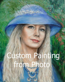 F&S Gift Store Oil Portrait of a girl. Woman. Custom Painting from Photo. Custom oil Portrait Painting. Personalized and custom. gift for girl woman