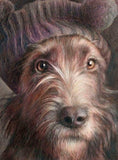 F&S Gift Store Irish Terrier painting, Pets colored pencil art, Pastel painting, Dog art, Custom art, Custom painting, Painting from photo, Terrier drawing