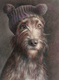 F&S Gift Store Irish Terrier painting, Pets colored pencil art, Pastel painting, Dog art, Custom art, Custom painting, Painting from photo, Terrier drawing