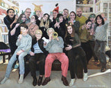 F&S Gift Store Commission art, Customized portrait, Custom family portrait, Oil portrait, Parents portrait, Wife gift, Custom painting from photo