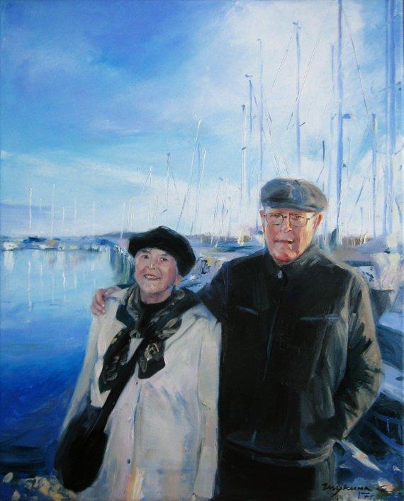F&S Gift Store Family portrait painting, Custom oil painting, Commission portrait, Handmade portrait, Ukrainian artist, Family oil painting, Father gift