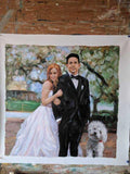 Personalized Oil Painting From Photos, handcraft art on Canvas-Show Case CEN101852-12