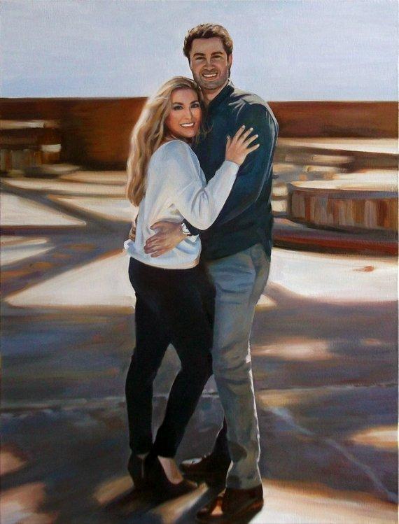 Personalized Oil Painting From Photos, handcraft art on Canvas-Show Case CHS101495-24