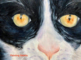 F&S Gift Store Custom Pet Portrait, Pet Portrait, Cat Pet Oil Painting, Hand-Painted Cat Portrait, Pet Artwork, Portrait from Photo, Commissioned Art