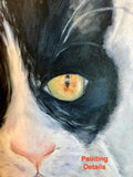 F&S Gift Store Custom Pet Portrait, Pet Portrait, Cat Pet Oil Painting, Hand-Painted Cat Portrait, Pet Artwork, Portrait from Photo, Commissioned Art