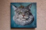 F&S Gift Store Custom Pet Portait Oil Peinting,Animal Art Portrait,Oil Paintings Pets,Cats Art,Cats Painting,Wall Decor,
