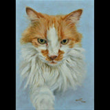 F&S Gift Store Custom cat painting, Cat Portrait, Cat Painting - oil painting on canvas. 50% DEPOSIT. Handmade Custom pet portrait.