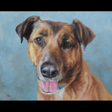 F&S Gift Store Custom dog portrait, Pet portrait, Dog Painting, Dog Art - oil painting on canvas. 50% DEPOSIT. Handmade Custom pet portrait.