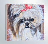 F&S Gift Store Custom portrait of puppy, Personalized gift, Dog painting, Living room decor, Custom dog portrait, Original painting, Custom portrait