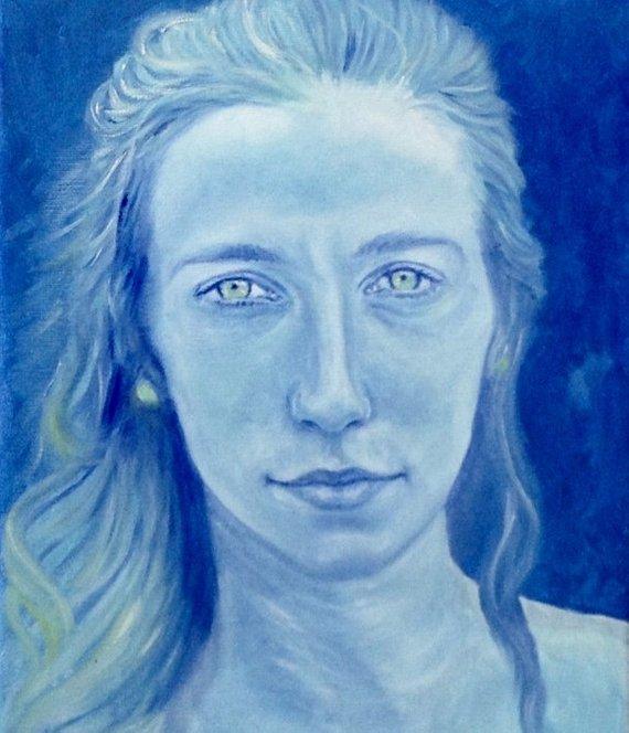 F&S Gift Store Unique, Original, Custom COLOR Portrait Painting, Painting from photo, Oil Portrait