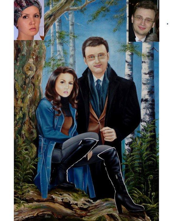 Personalized Oil Painting From Photos, handcraft art on Canvas-Show Case LRE101483-20