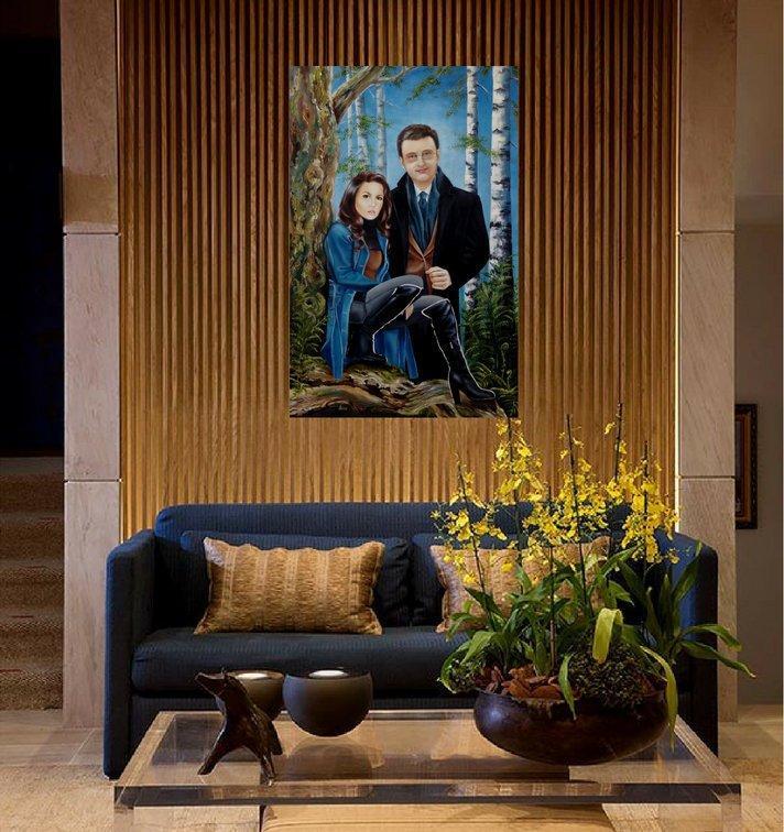 Personalized Oil Painting From Photos, handcraft art on Canvas-Show Case LRE101483-20