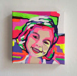 F&S Gift Store Neon painting camouflage portrait after photo template acrylic Wall decoration Children's Room Image Oil