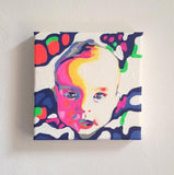 F&S Gift Store Pop Art portrait painting children baby after photo submission birth gift baptism souvenir Acrylic oil