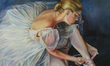 F&S Gift Store Ballerina oil portrait, Ballet oil painting, Portrait from photo, Female portrait, Tenderness, Beautiful painting, Custom oil portrait