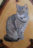 F&S Gift Store Custom Pet Portrait, Cat or Dog Portraits, Handmade Art, Pet Supplies, Pet Lover Gift, Wall Hanging, Oil Painting on Wood, Memorial and Urn