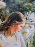 F&S Gift Store Female portrait, Custom oil portrait, Portrait from photo, Oil painting, In the garden painting, Tenderness painting, Beautiful painting